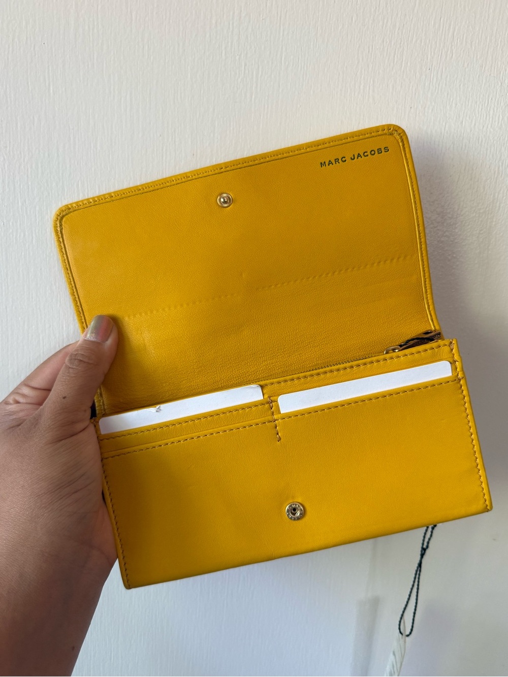 Marc Jacob’s yellow studded wallet - Picture 7 of 8